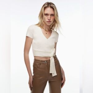 Aritzia Wilfred All Tied Up Sweater (size: L)